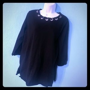 Cable & Gauge Black Sweater